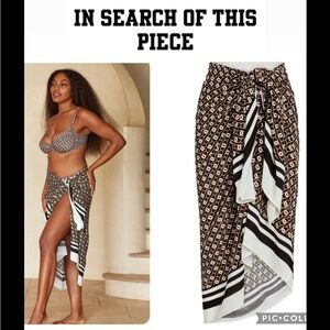 Monday Swimwear Marina Piccola Geo Lynx Sarong